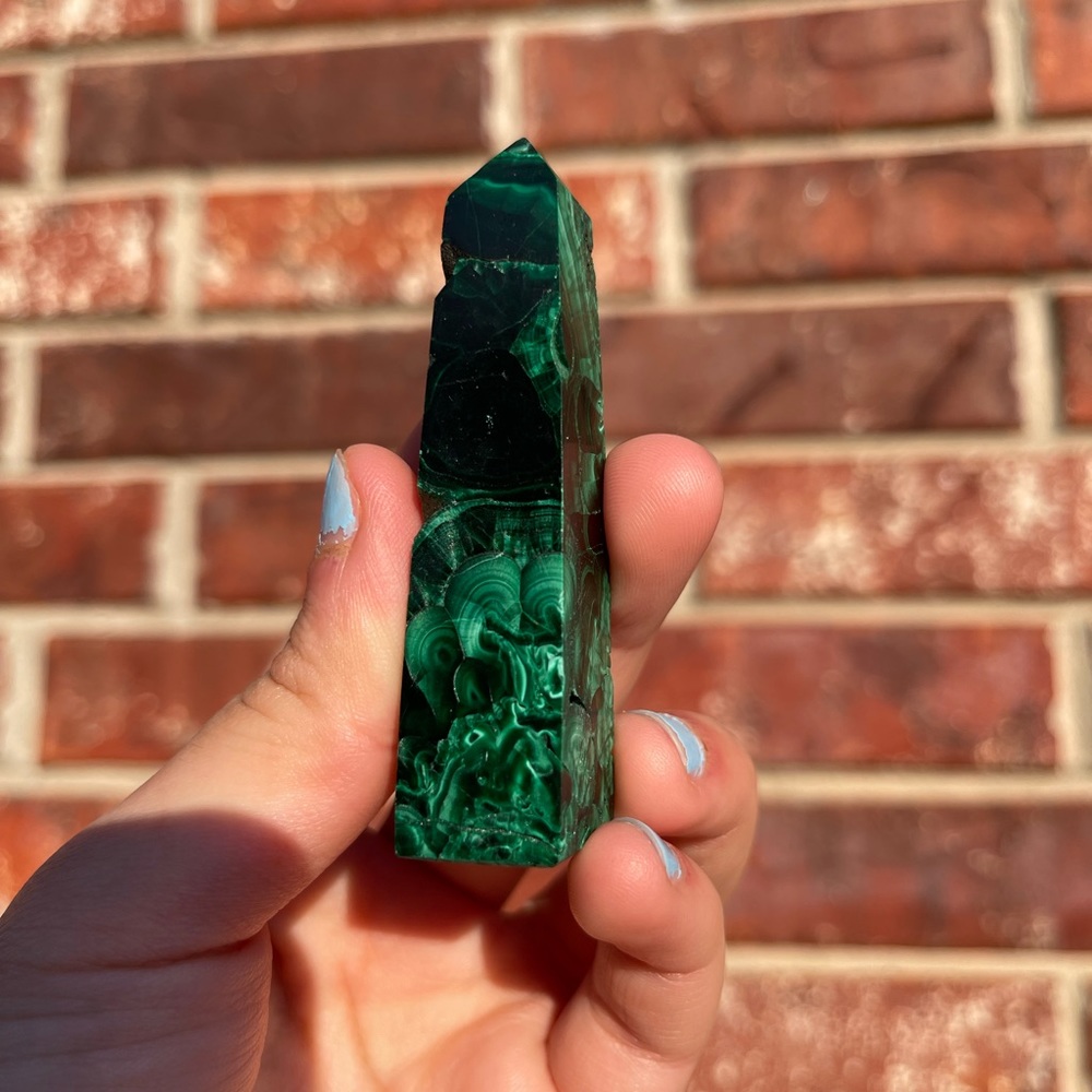 Malachite Crystals, Healing Crystals, Crystal towers